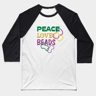 Peace Love Beads Baseball T-Shirt